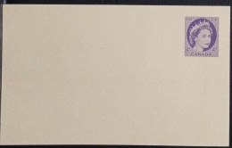 Canada Interi Postali  Cartolina Postale  Da 4 C. Nuovo - 1953-.... Règne D'Elizabeth II