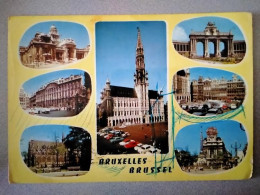 Cartolina Bruxelles 7 Vedute FG VG 1970 - Multi-vues, Vues Panoramiques