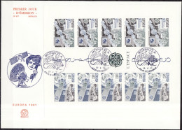 Europa CEPT 1991 Monaco FDC Y&T N°BF52 - Michel N°B50 - 1991