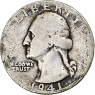 Monnaie, États-Unis, Washington Quarter, Quarter, 1941, U.S. Mint - 1932-1998: Washington