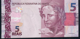 BRAZIL P253d   5 Reais 2010 Signature 46 : Meirelles & Goldfajn (2017) UNC. - Brésil