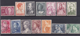 GRECE 1957 TIMBRE N°640/53 OBLITERE FAMILLE ROYALE - Gebraucht
