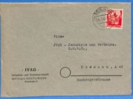 Allemagne Zone Française - 1947 - Lettre De Reutlingen - G26715 - Altri & Non Classificati