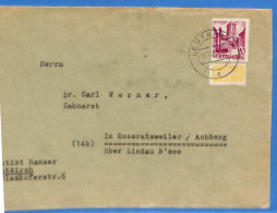 Allemagne Zone Française - 1949 - Lettre De Leutkirch - G26723 - Altri & Non Classificati