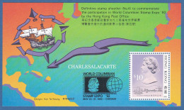 HONG KONG  1992  COLUMBIAN STAMP EXPO. M.S.  S.G MS 701  U.M. - Blocchi & Foglietti