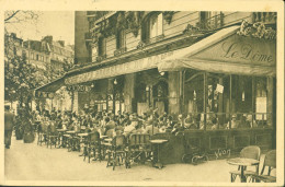 CPA CP Carte Postale Ancienne Série Paris En Flânant Montparnasse Café Du Dôme Daguin Montargis Foire Exposition 1930 - Cafés, Hotels, Restaurants