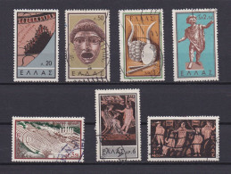 GRECE 1959 TIMBRE N°685/91 OBLITERE THEATRE ANTIQUE - Used Stamps