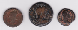 ROMAN EGYPT, Lot Of 3 Bronze Coins. - Provincia
