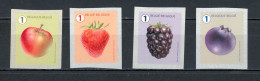 BE   R148a - 149a - 153a - 154a  XX   ---   Rouleaux 2018  --  Fruits  --  Tous Avec Numéro  --  TTB - Coil Stamps