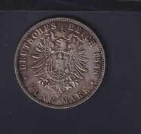 Dt. Reich 5 Mark 1888 A - 2, 3 & 5 Mark Argent