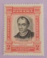 PANAMA YT 271 NEUF**MNH" BICENTENAIRE DE L UNIVERSITE SAINT FRANCOIS XAVIER" ANNÉE 1949 - Panama