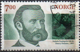 NORWAY 2001 100th Anniversary Of The Nobel Peace Prize. 7Kr Henry Dunant - Oblitérés