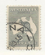 25811) Australia Kangaroo Roo 2nd Watermark 1915 - Gebraucht
