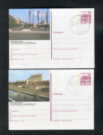 "BUNDESREPUBLIK DEUTSCHLAND" 2 Bildpostkarten Je Mit Bildgleichem Stempel Ex "CASTROP-RAUXEL" (4342) - Illustrated Postcards - Used