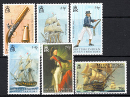 British Indian Ocean Territory, BIOT 2005 Bicentenary Of Battle Of Trafalgar Set MNH (SG 319-324) - Territoire Britannique De L'Océan Indien