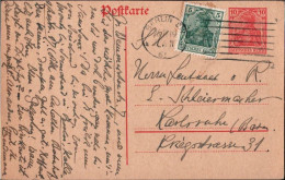 ! Ganzsache 1919 Aus Berlin , Autograph Friedrich Bendemann Gründer Der Deutschen Versuchsanstalt Für Luftfahrt - Aviones