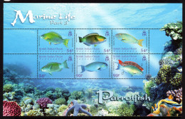 British Indian Ocean Territory, BIOT 2007 Marine Life - Parrotfish MS MNH (SG MS356) - Territorio Britannico Dell'Oceano Indiano