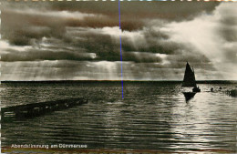 Allemagne - Germany - Basse Saxe - Bateaux - Lembruch - Restaurant Café Seeblick - Abendstimmung Am Dümmersee - Lembruch