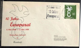 GERMANY - FDC 10 JAHRE EUROPARAT -  YEAR 1959 - 1948-1960