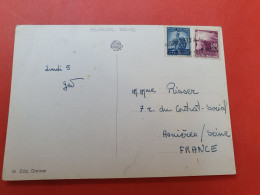 Griffe Linéaire De Asnières Sur Affranchissement Italien Sur Carte Postale - D 429 - 1921-1960: Periodo Moderno