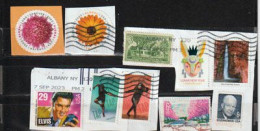 USA.  10 Timbres Récents Sur Fragment Provenant De Mon Courrier - Mezclas (max 999 Sellos)