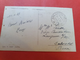 Italie - Oblitération Ambulant Sur Carte Postale De Genova En 1933 Pour La France - D 438 - Poststempel