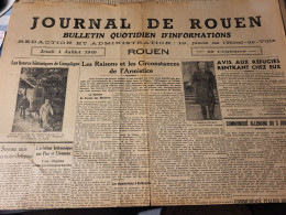 JOURNAL DE ROUEN 40/ARMISTICE RAISONS ET CIRCONSTANCES/  PETAIN/REFUGIES / - 1800 - 1849