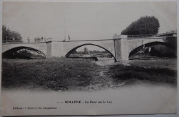 BOLLENE - Le Pont Sur Le Lez - CPA Dos Simple - Bollene