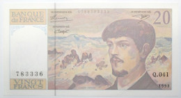 France - 20 Francs - 1993 - PICK 151g / F66bis.05 - NEUF - 20 F 1980-1997 ''Debussy''