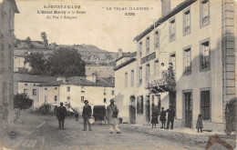 CPA 43 ST PRIVAT D'ALLIER L'HOTEL BARRY ET LA ROUTE DU PUY A SAUGUES - Other & Unclassified