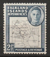 SHETLANDS Du SUD (FALKLAND) - N°36 ** (1946-48) Carte - Georgias Del Sur (Islas)