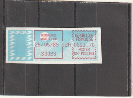 ///  FRANCE ///  LSA  Timbre Vignette Distributeur Carrier BORDEAUX AQUITAINE  Gironde - 1985 Papel « Carrier »