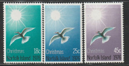 NORFOLK - N°177/9 ** (1976) Noël - Norfolk Island