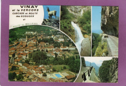 38 VINAY Et Ses Environs Multivues  VINAY Et Le Vercors Cascade Et Route De Malleval - Vinay