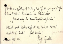 ! Ganzsache 1930 Aus Bremen , Autograph Professor Hermann Tjaden, Arzt - Médecine