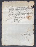 HENRI IV - Lettre Signée Avec Sceau – Maréchal De Cossé & Auvergne - 1604 - Historical Figures