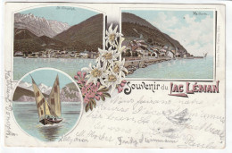 CPA :  14 X 9  -  Souvenir  Du  LAC  LEMAN - Saint-Gingolph