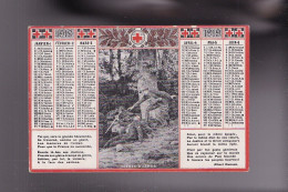 CALENDRIER MILITARIA 1919 Societé De Secours Aux Bléssés Militaires - Formato Piccolo : 1901-20