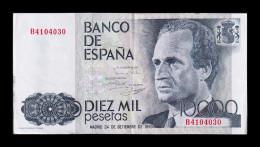 España Spain 10000 Pesetas 1985 Pick 161 Serie B Mbc/Ebc Vf/Xf - [ 4] 1975-… : Juan Carlos I