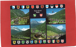 SUISSE-----SAAS-GRUND  WALLIS---Multi-vues---voir 2 Scans - Saas-Grund