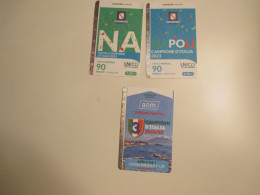 Italia NAPOLI 2023 N.3 Tipi Differenti USATI Campione D'Italia 2022 2023 Used Tickets - Europe