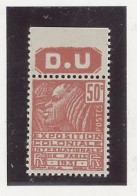 BANDE PUB -N°272  TYPE II - N**  -PUB D.U  - MAURY N°166 - Unused Stamps