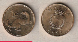 00615) Malta, 1 Cent 2001 - Malte