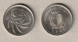 00611) Malta, 2 Cents 1991 - Malta