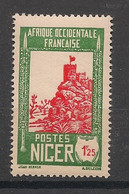 NIGER - 1926-38 - N° YT. 46A - Zinder 1f25 Vert Et Rouge - Neuf Luxe ** / MNH / Postfrisch - Ongebruikt