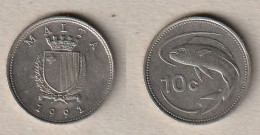 00626) Malta, 10 Cents 1991 - Malte