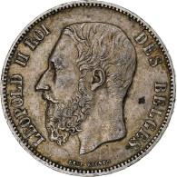 Monnaie, Belgique, Leopold II, 5 Francs, 5 Frank, 1868, TB+, Argent, KM:24 - 5 Frank