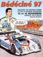 BEDECINE 1997 à ILLZACH Adhésif Autocollant De L'affiche Dessinée Par GRATON Avec Michel VAILLANT (2) - Adesivi