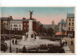 COLOURED POSTCARD - THE DIAMOND  - LONDONDERRY - NORTHERN IRELAND - Londonderry