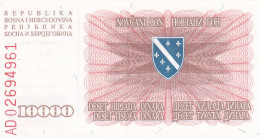 Bosnia And Herzegovina,10.000 Dinara, Pick-17a, 1993. - Bosnie-Herzegovine